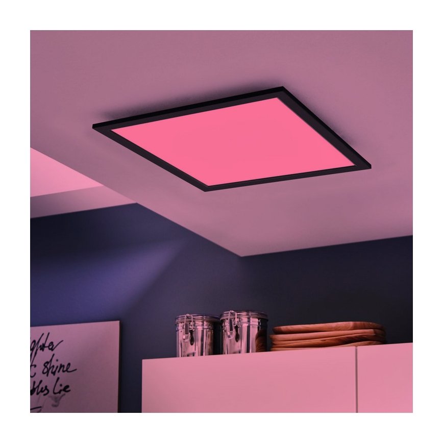 Eglo - LED RGB Prigušiva stropna svjetiljka SALOBRENA-C LED/30,5W/230V + daljinski upravljač