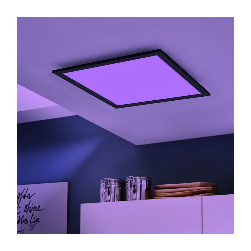 Eglo - LED RGB Prigušiva stropna svjetiljka SALOBRENA-C LED/30,5W/230V + daljinski upravljač