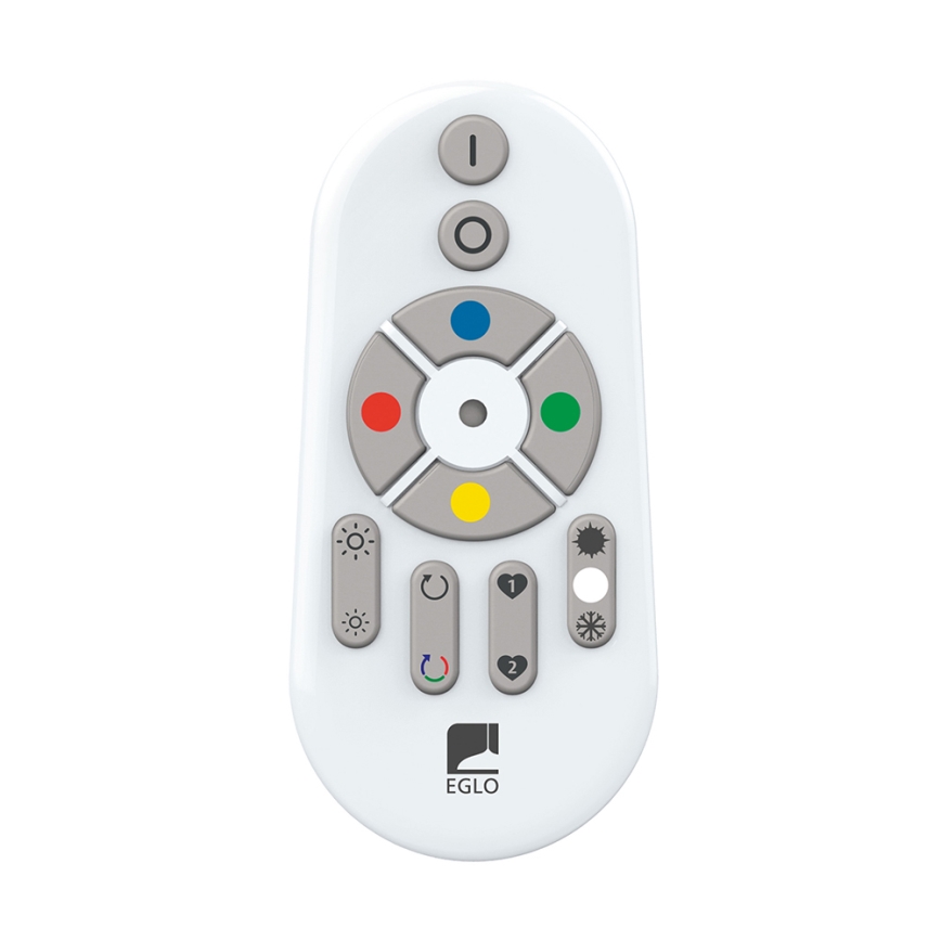 Eglo - LED RGB Prigušiva stropna svjetiljka SALOBRENA-C LED/30,5W/230V + daljinski upravljač