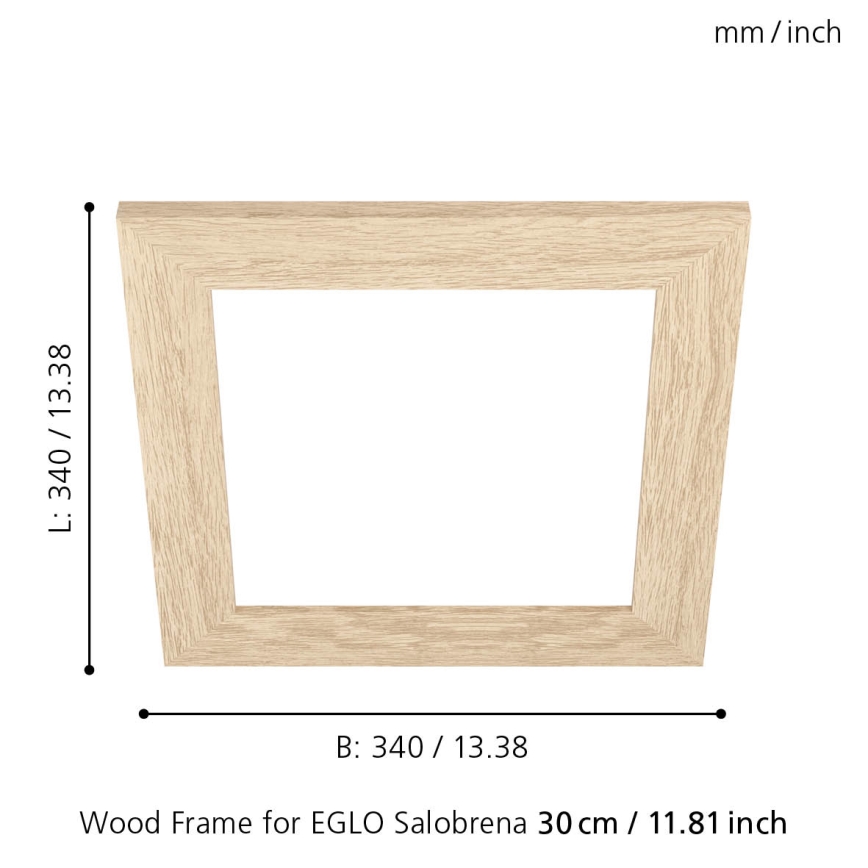 Eglo 99421 - Okvir za stropnu svjetiljku SALOBRENA 300x300 mm