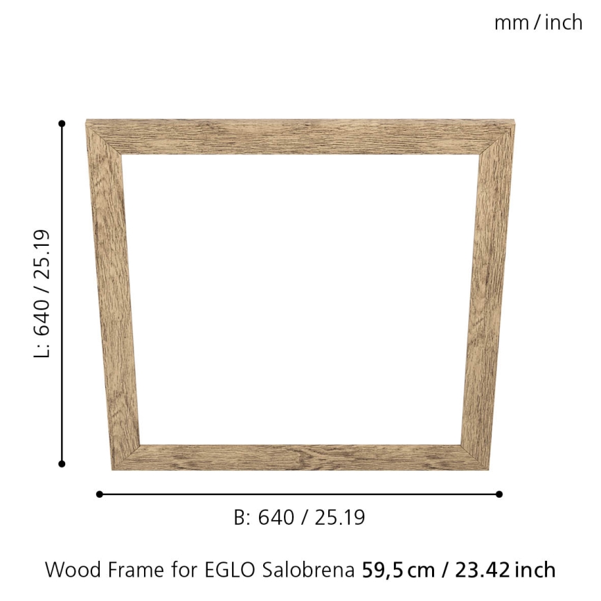 Eglo - Okvir za svjetiljku SALOBRENA 595x595 mm