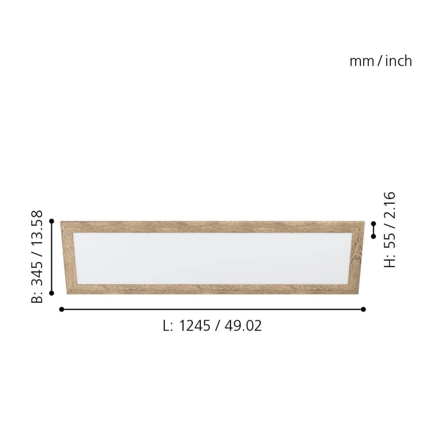 Eglo - LED Stropna svjetiljka LED/32W/230V 345x1245 mm