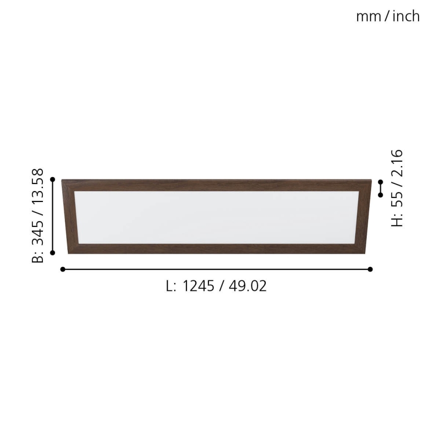 Eglo - LED Stropna svjetiljka LED/32W/230V 345x1245 mm