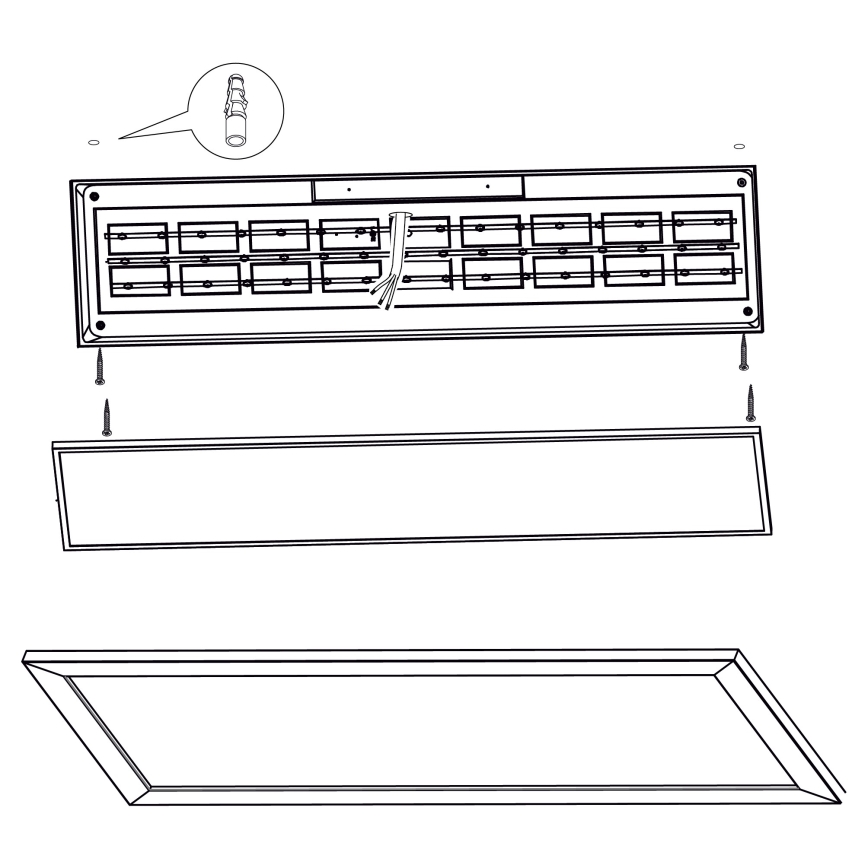 Eglo - LED Stropna svjetiljka LED/32W/230V 345x1245 mm