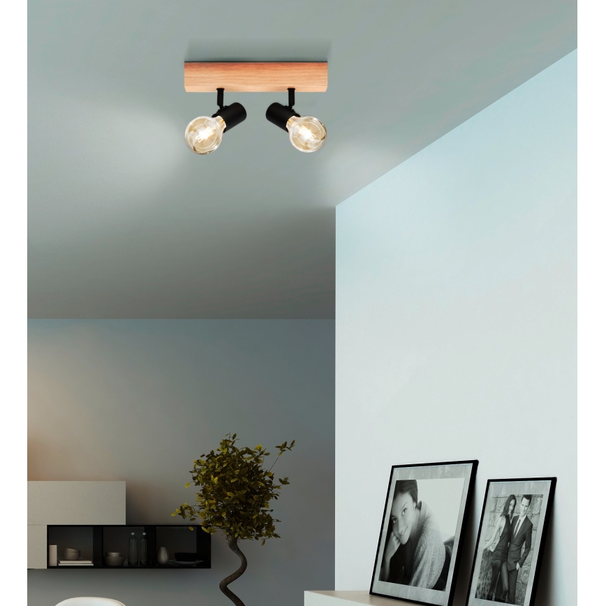 Eglo - Reflektorska svjetiljka TOWNSHEND 2xE27/60W/230V - FSC certificirano