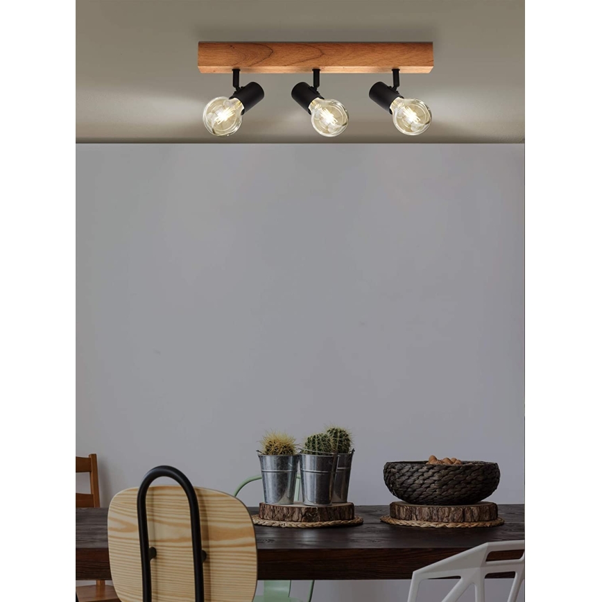 Eglo - Reflektorska svjetiljka TOWNSHEND 3xE27/60W/230V - FSC certificirano