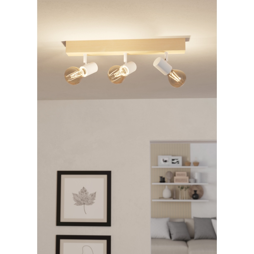 Eglo - Reflektorska svjetiljka TOWNSHEND 3xE27/60W/230V - FSC certificirano