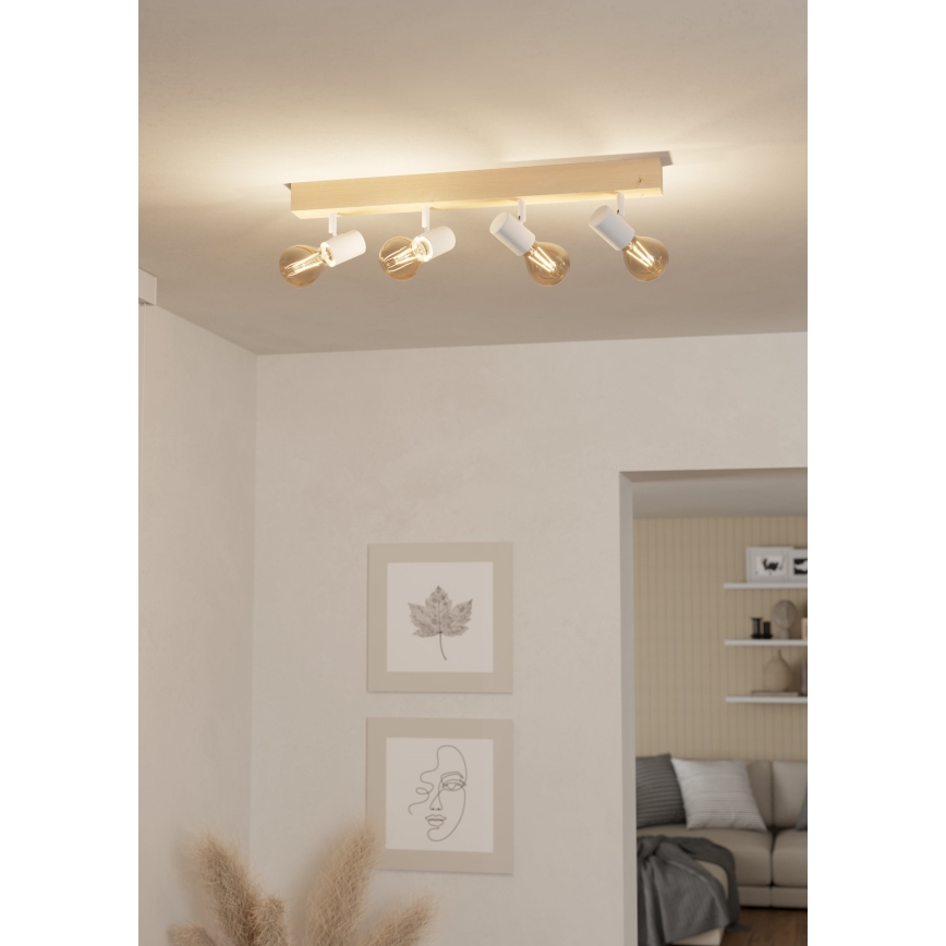 Eglo - Reflektorska svjetiljka TOWNSHEND 4xE27/60W/230V - FSC certificirano