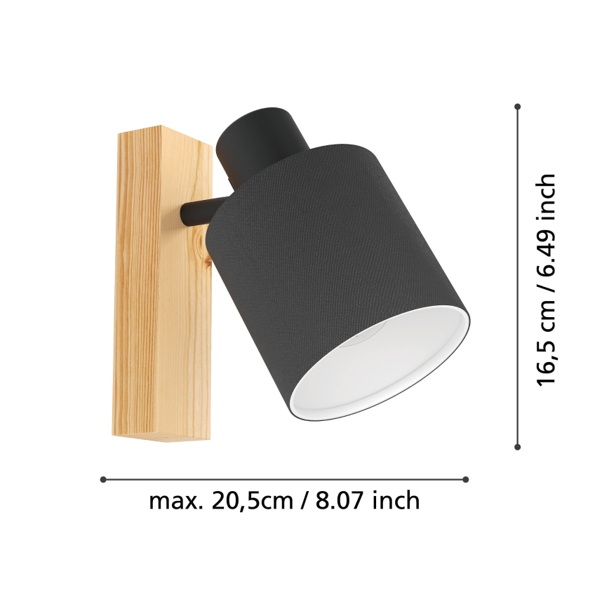 Eglo - Zidna svjetiljka 1xE27/10W/230V