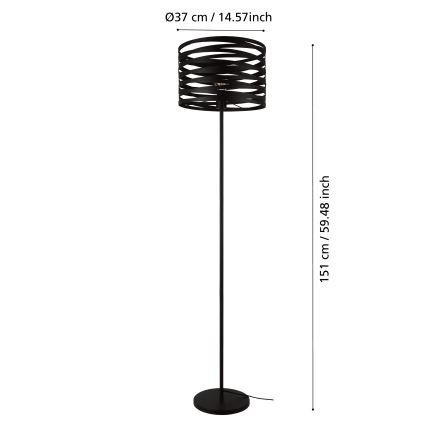 Eglo - Podna lampa 1xE27/40W/230V