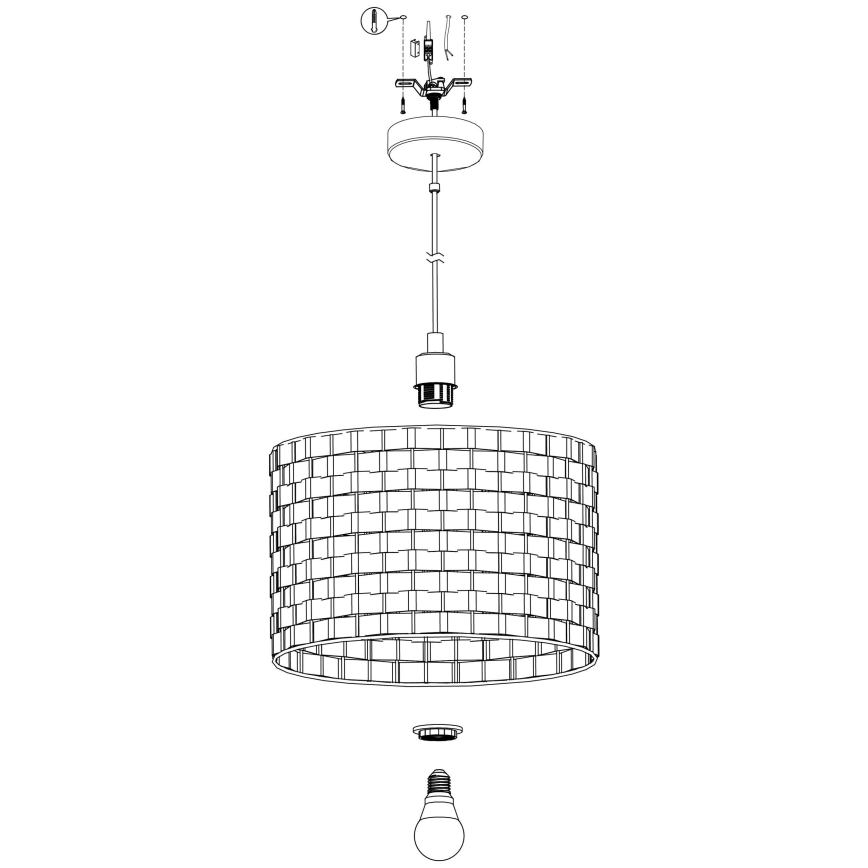 Eglo - Luster na sajli 1xE27/40W/230V pr. 38 cm