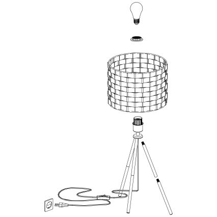 Eglo - Stolna lampa 1xE27/40W/230V