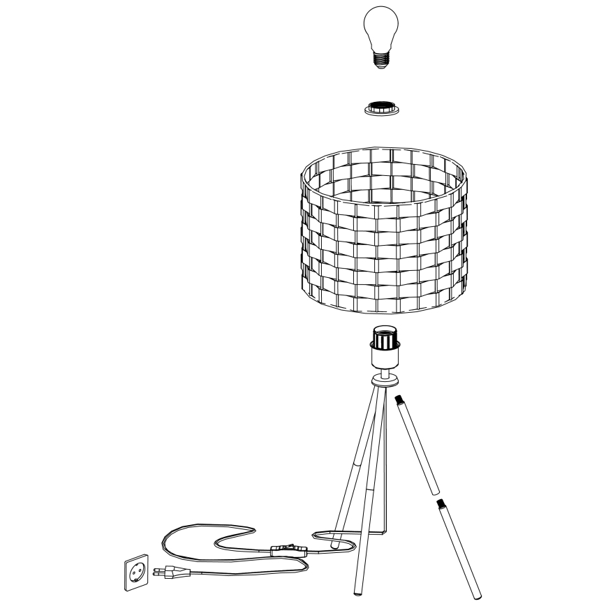 Eglo - Stolna lampa 1xE27/40W/230V