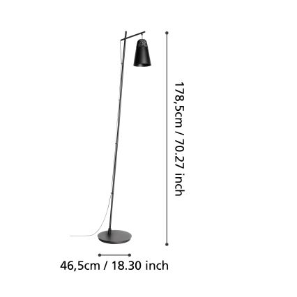 Eglo - Podna lampa 1xE27/40W/230V