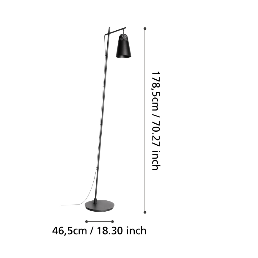 Eglo - Podna lampa 1xE27/40W/230V