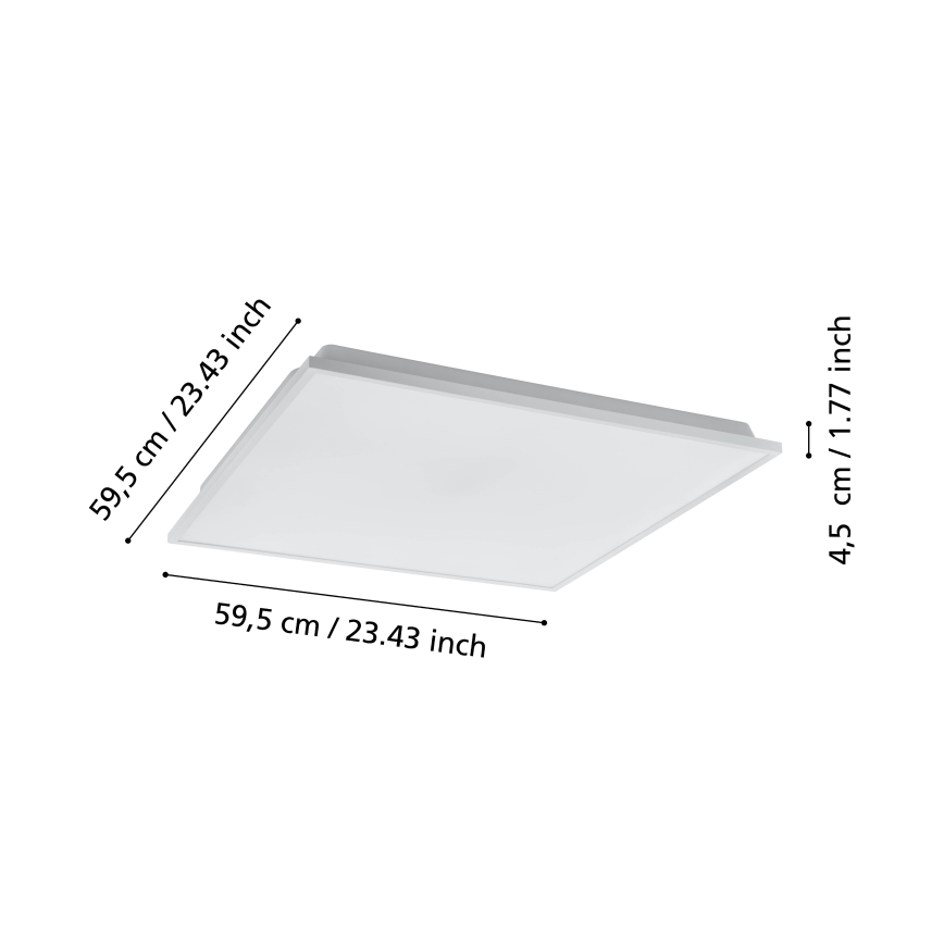 Eglo - LED Prigušiva stropna svjetiljka LED/31,8W/230V 2700-6500K ZigBee