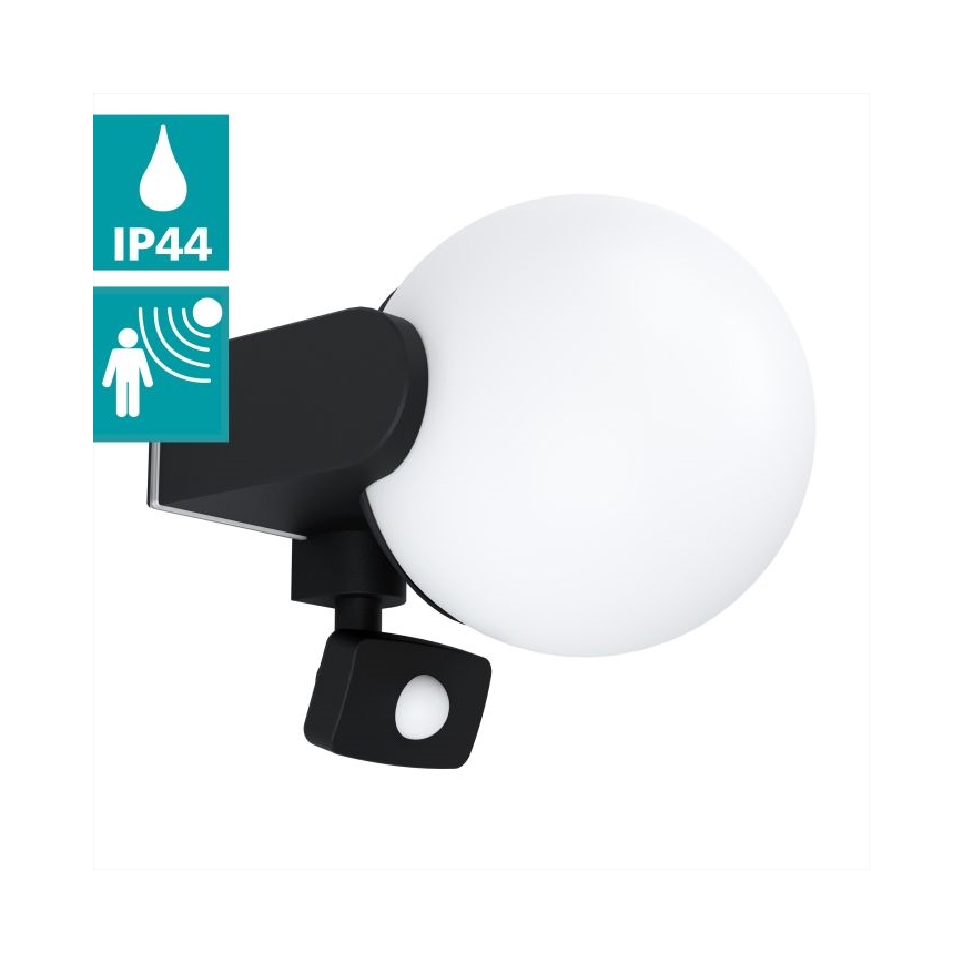 Eglo 99573 - Vanjsko zidno svjetlo s senzorom RUBIO 1xE27/15W/230V IP44
