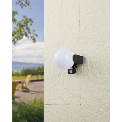 Eglo 99573 - Vanjsko zidno svjetlo s senzorom RUBIO 1xE27/15W/230V IP44
