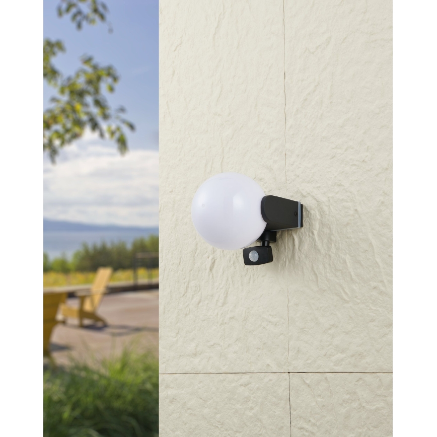 Eglo 99573 - Vanjsko zidno svjetlo s senzorom RUBIO 1xE27/15W/230V IP44