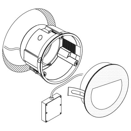 Eglo - LED Vanjska ugradbena svjetiljka LED/2,5W/230V IP65 bijela