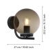 Eglo - Vanjska zidna svjetiljka 1xE27/28W/230V IP44