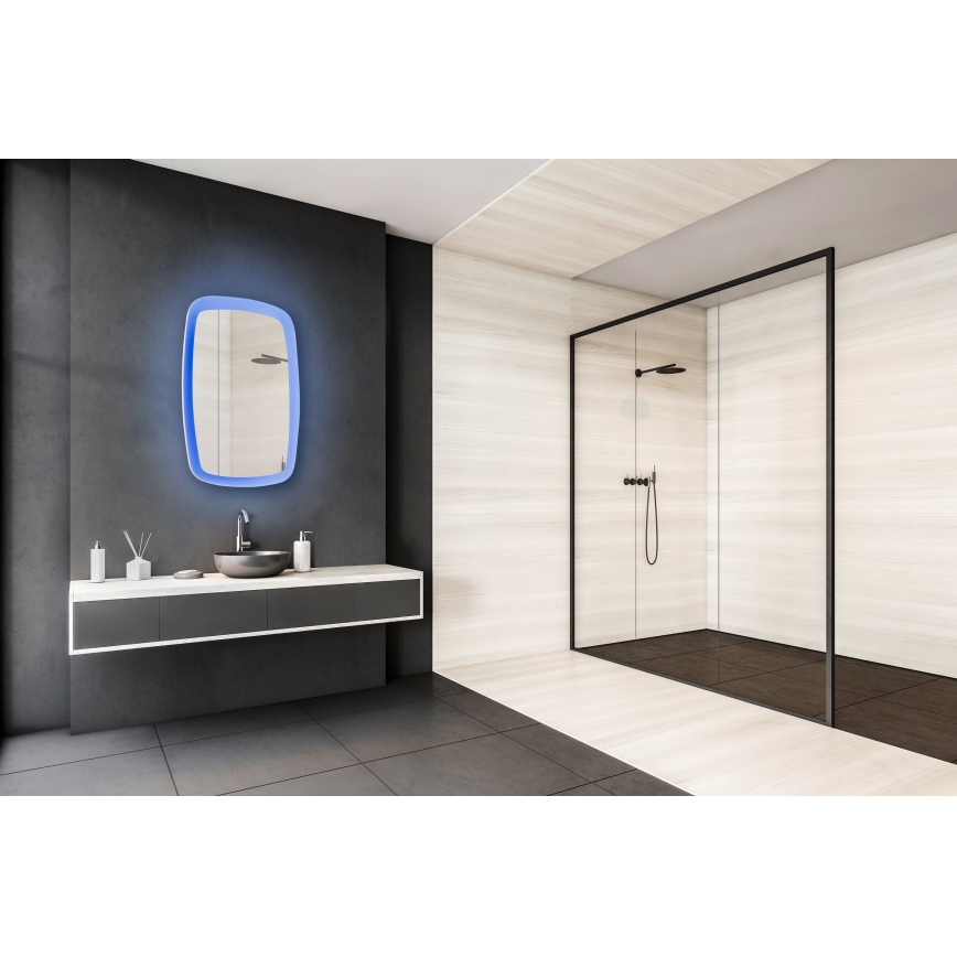 Eglo 99588 - LED RGBW prigušivo kupaonsko ogledalo s pozadinskim osvjetljenjem 20W/230V IP44