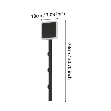 Eglo - LED Zidna vješalica sa svjetiljkom LED/7,8W/230V