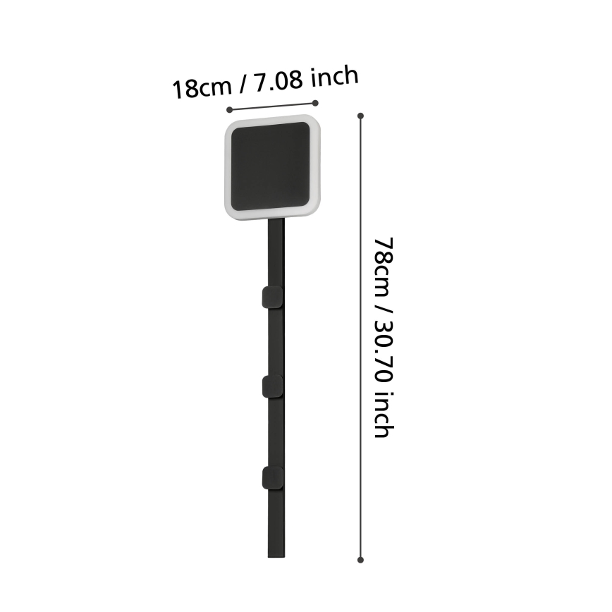 Eglo - LED Zidna vješalica sa svjetiljkom LED/7,8W/230V