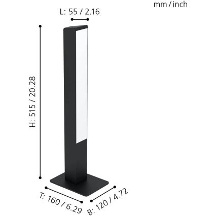 Eglo - LED RGBW Prigušiva stolna lampa LED/16W/230V 2700-6500K ZigBee