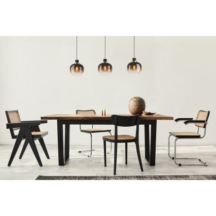 Eglo - Luster na sajli 3xE27/40W/230V smeđa