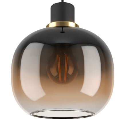 Eglo - Luster na sajli 3xE27/40W/230V smeđa