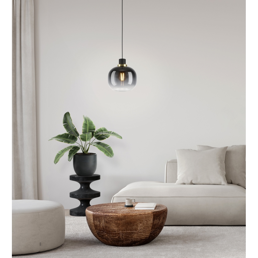Eglo - Luster na sajli 1xE27/40W/230V siva