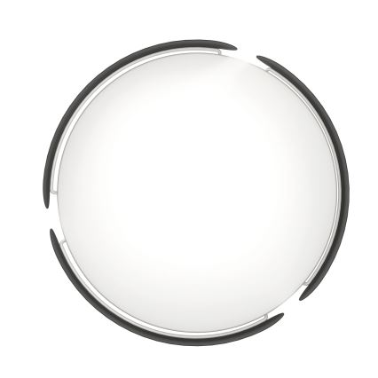 Eglo - LED stropna svjetiljka LED/20W/230V Ø 37 cm crna