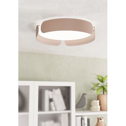 Eglo - LED stropna svjetiljka LED/20W/230V Ø37 cm smeđa
