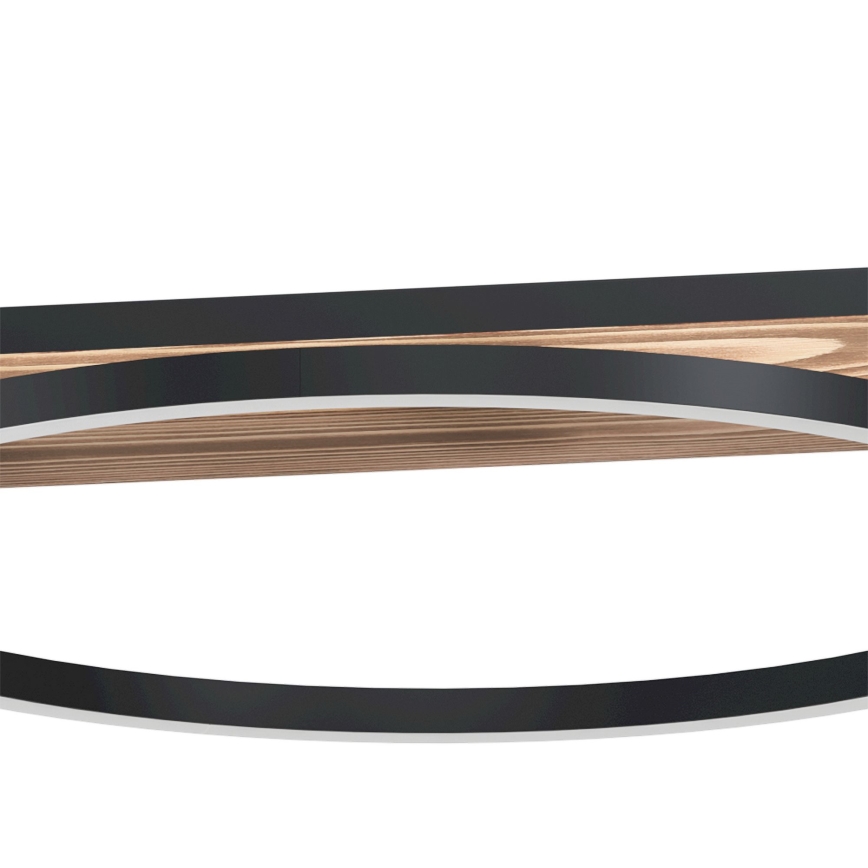 Eglo - LED Prigušivi luster na sajli 2xLED/12,5W/230V+1xLED/15,5W 3000K smeđa/crna