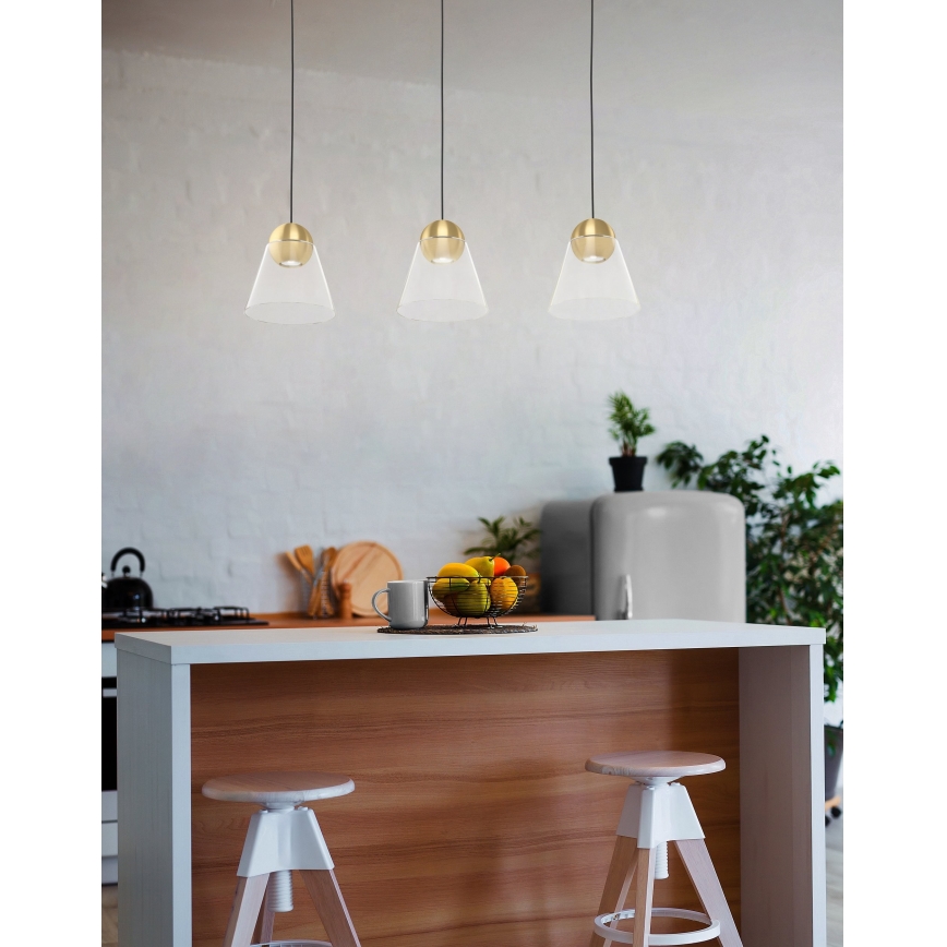 Eglo - LED luster na sajli 3xGU10/4,5W/230V