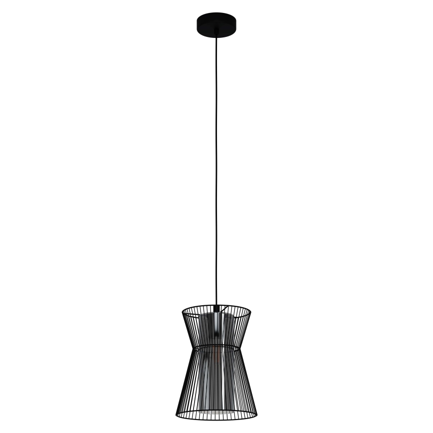 Eglo - Luster na sajli 1xE27/40W/230V crna