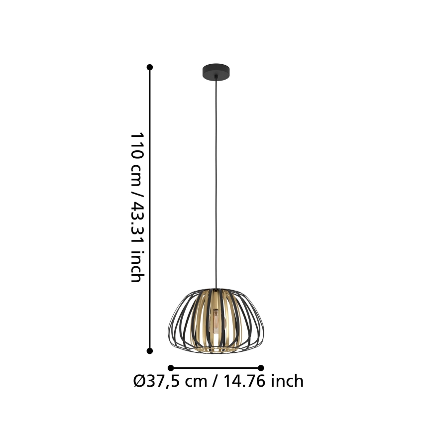 Eglo - Luster na sajli 1xE27/40W/230V pr. 37,5 cm