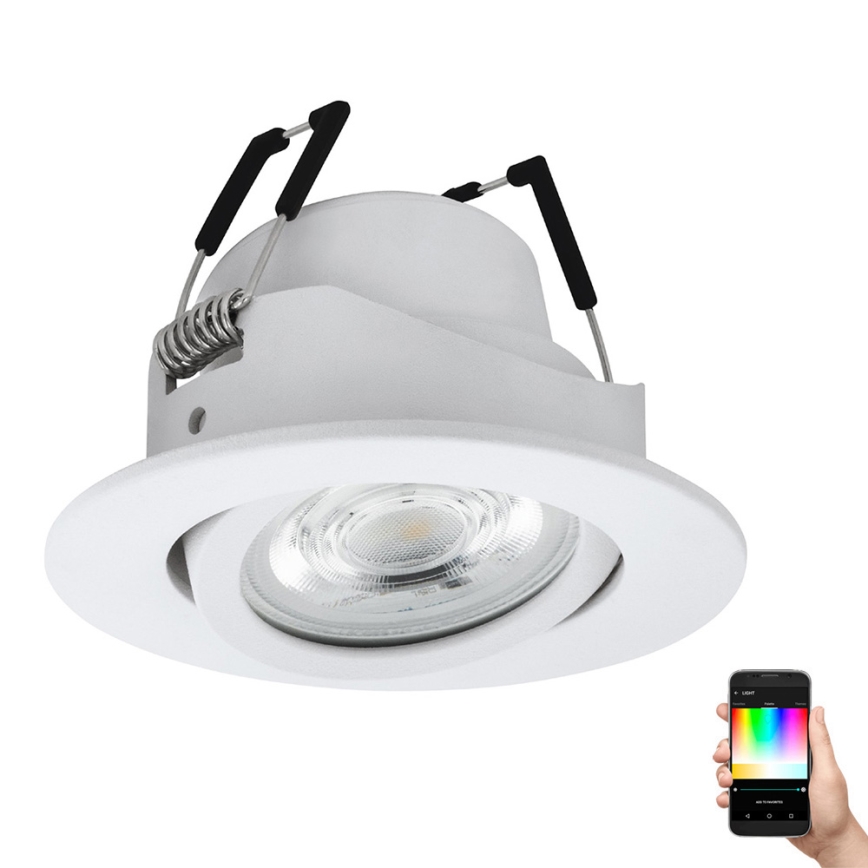 Eglo - LED RGBW Prigušiva ugradbena svjetiljka LED/5W/230V ZigBee