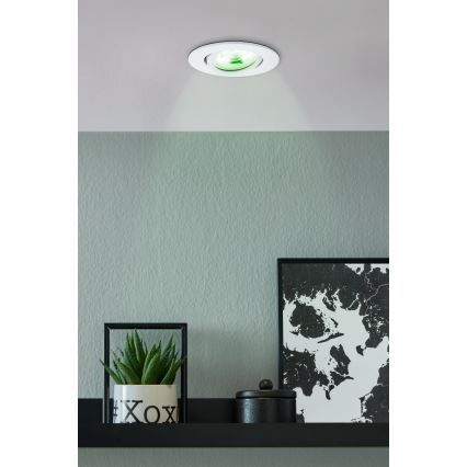 Eglo - LED RGBW Prigušiva ugradbena svjetiljka LED/5W/230V ZigBee