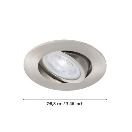 Eglo - LED RGBW Prigušiva ugradbena svjetiljka LED/5W/230V ZigBee