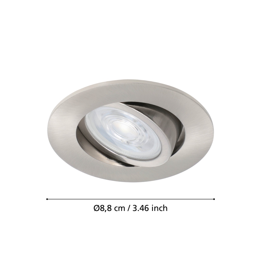 Eglo - LED RGBW Prigušiva ugradbena svjetiljka LED/5W/230V ZigBee