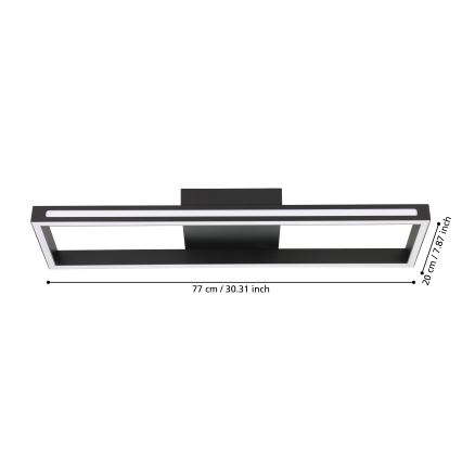 Eglo - LED Prigušiva stropna svjetiljka LED/21W/230V 2700-6500K