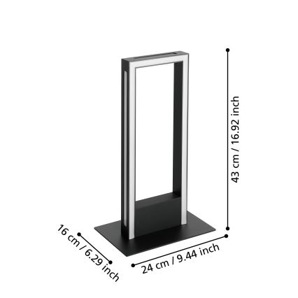 Eglo - LED Prigušiva stolna lampa LED/16W/230V 2700-6500K