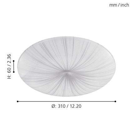 Eglo - LED Stropna svjetiljka LED/10W/230V