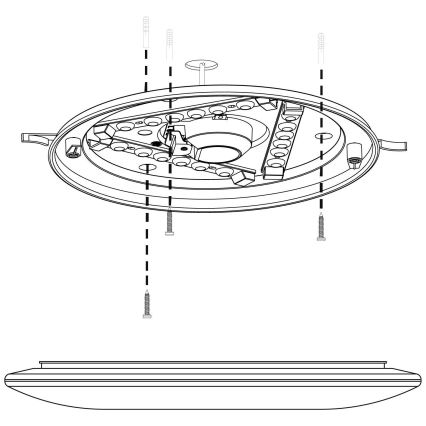 Eglo - LED Stropna svjetiljka LED/10W/230V