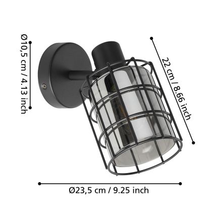 Eglo - Zidna svjetiljka 1xE27/28W/230V