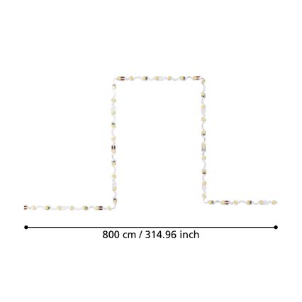 Eglo - LED Traka 8m LED/43,2W/24/230V 3000K