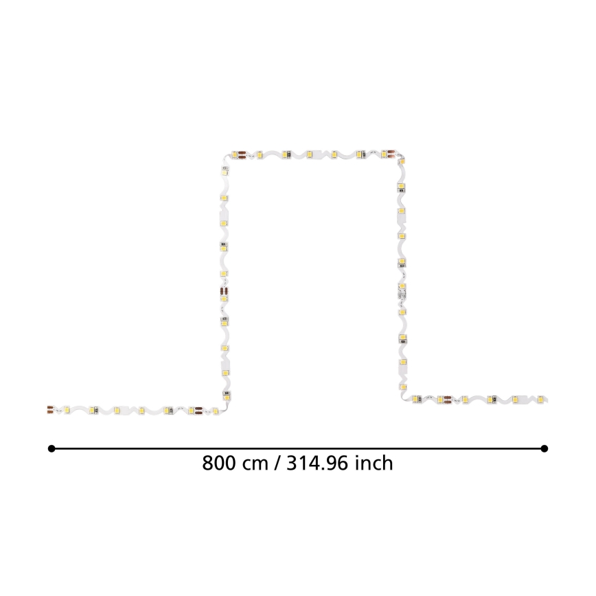 Eglo - LED Traka 8m LED/43,2W/24/230V 3000K