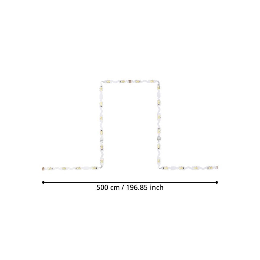 Eglo - LED Prigušiva traka 5m LED/23W/24/230V 2700-6500K + daljinski upravljač